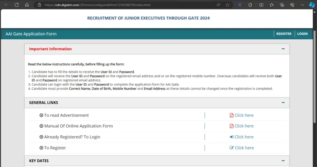 AAI Recruitment 2024 AAI Recruitment 2024 through GATE
Airports Authority of India
Junior Executive AAI Recruitment