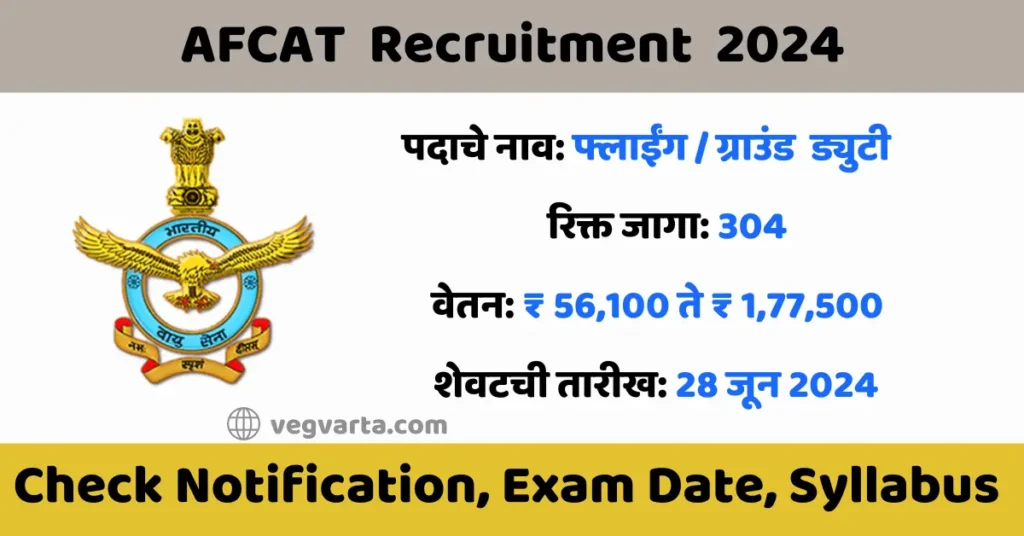 AFCAT Recruitment 2024
AFCAT भरती 2024
Air Force Recruitment 2024
AFCAT Bharti 2024
AFCAT Syllabus
AFCAT Salary
AFCAT Notification 2024