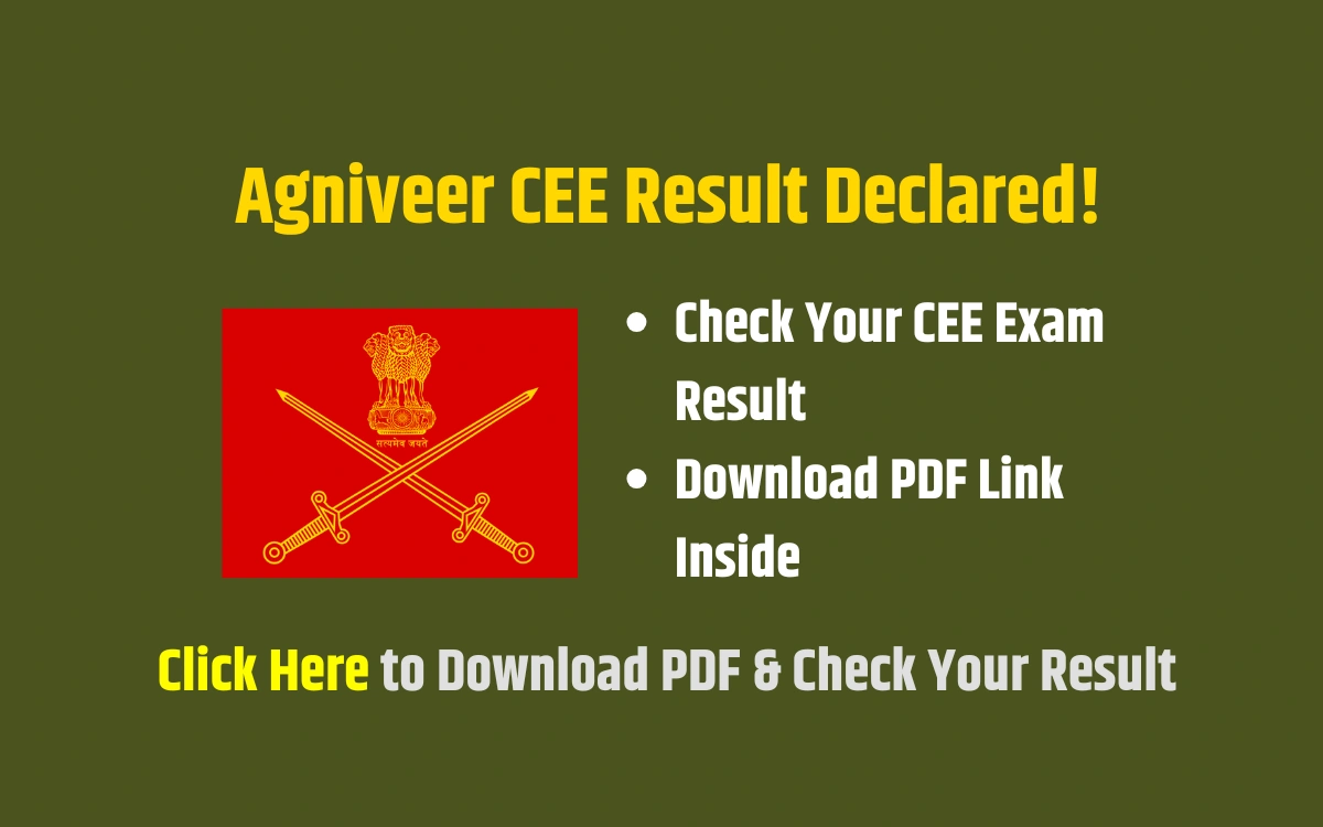 Indian Army Agniveer CEE Result 2025